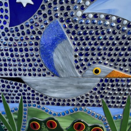 SkyDancer east view great blue herron detail