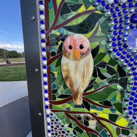 SkyDancer west view owl detail